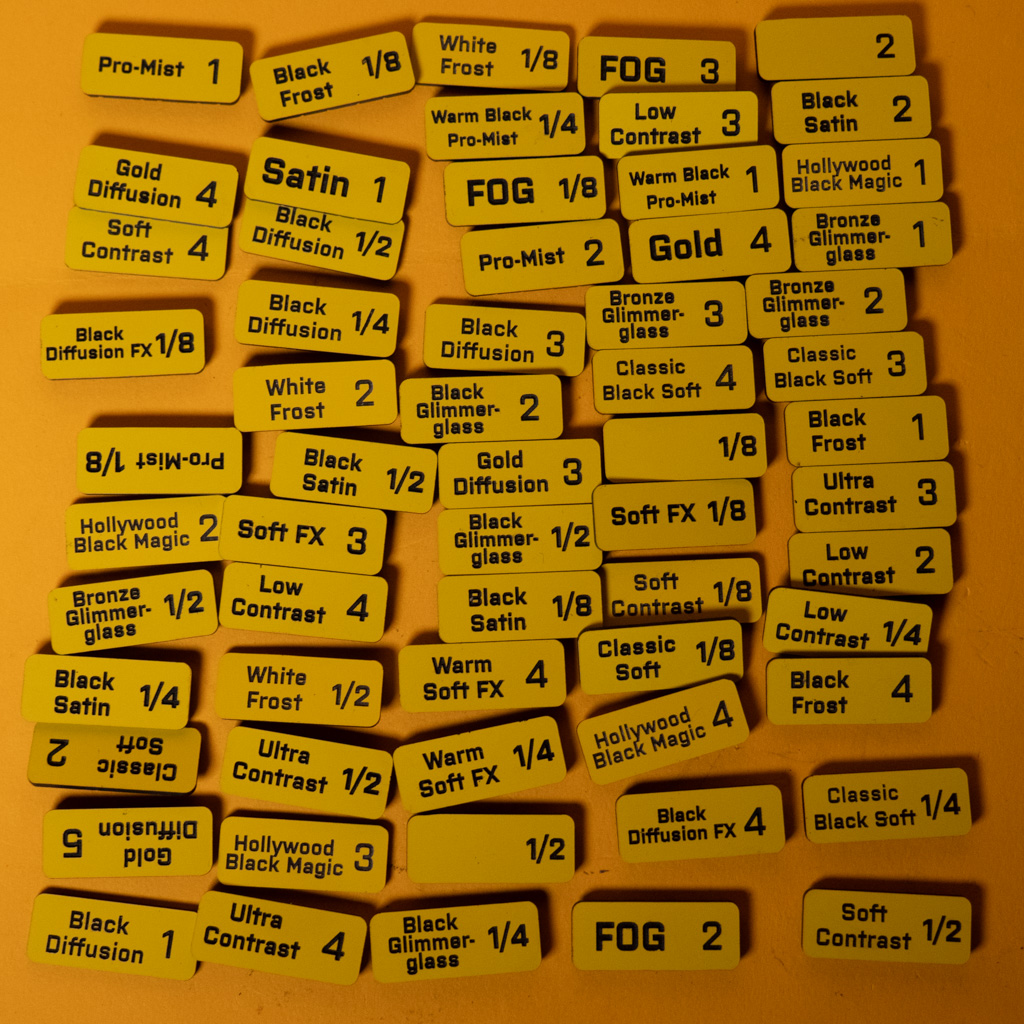 A ton of filter tags