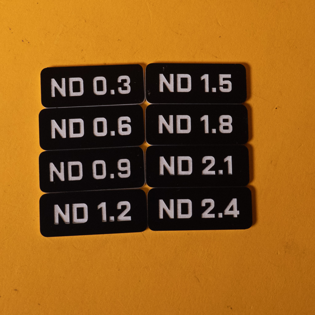 Filter tag ND set Black
