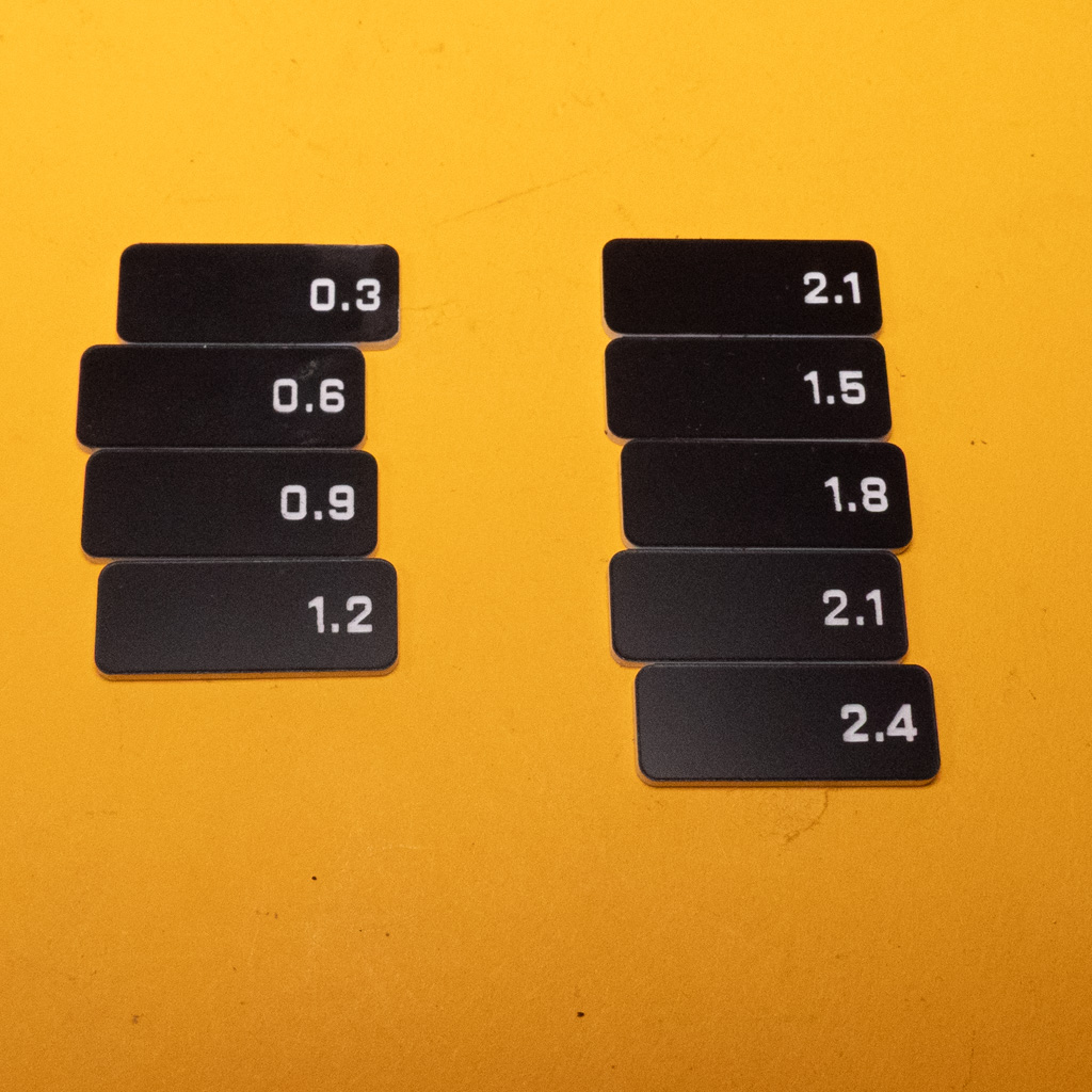 Filter tag BLANK ND set Black