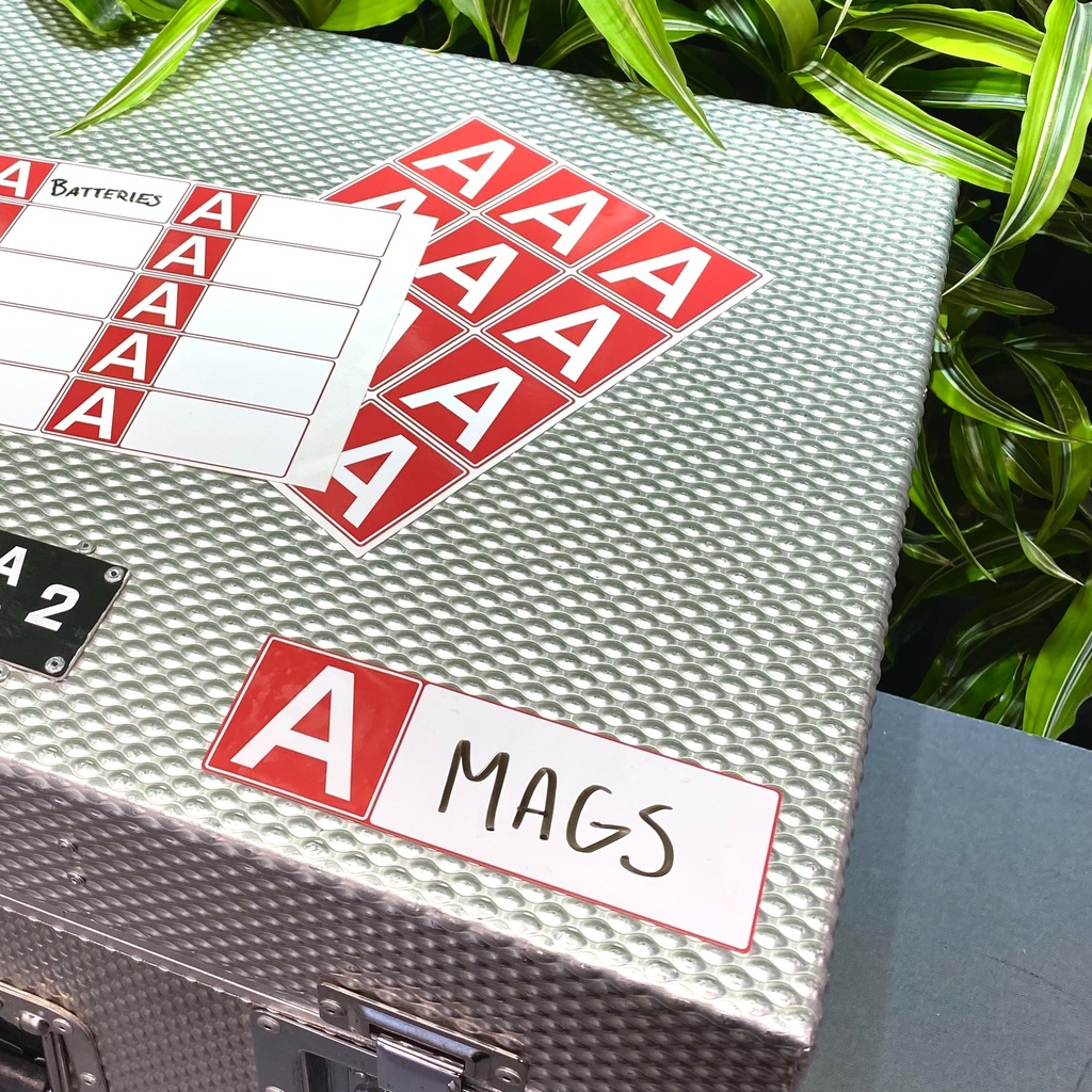 Camera Letter Stickers with space for writing