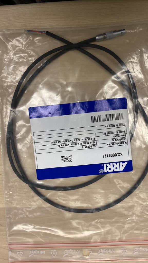 [K30355] Arri Alexa Mini Audio Connector w/ cable - long